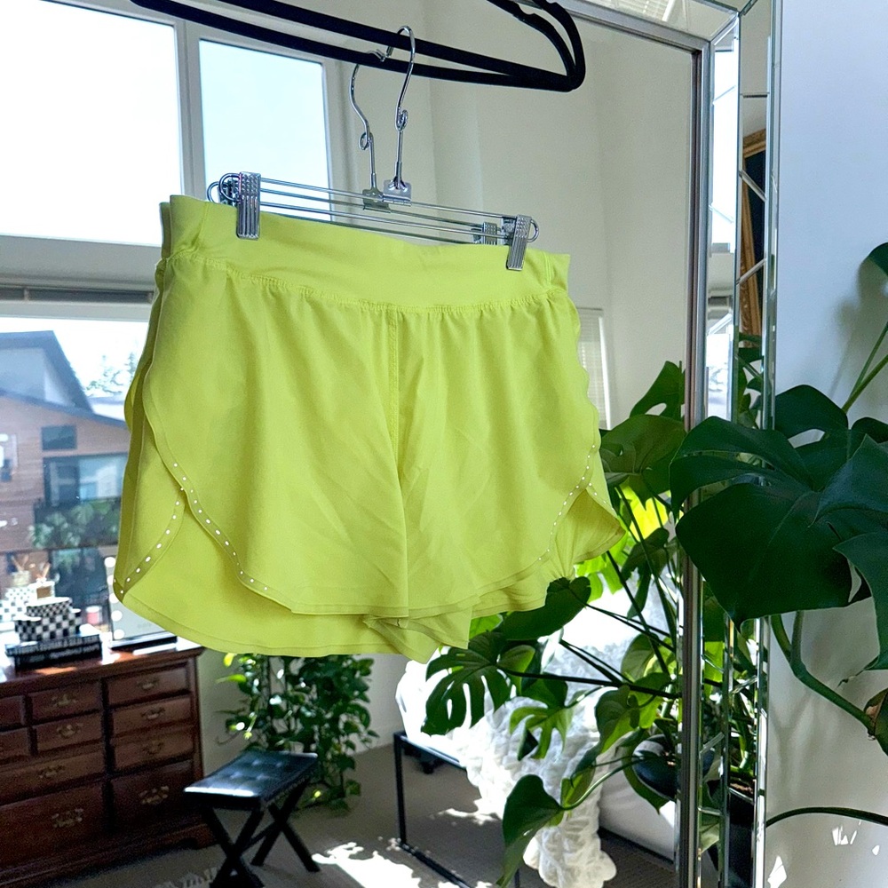 lululemon athletica Lime Green Athletic Shorts